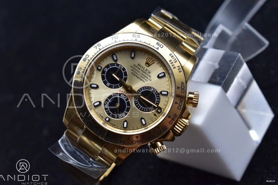 Black Daytona Dial 1:1 Edition Clean 116505 on SA4130 YG V2 YG Markers Bracelet Best 0302